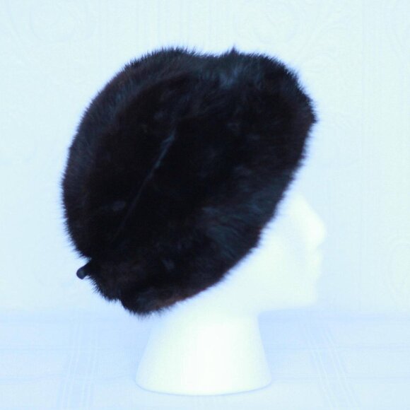 60's mink fur hat - small - Picture 4 of 4